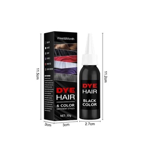 Marque privée noir rouge gris 30g naturel rapide crème de teinture pour les cheveux temporaire crème de teinture pour les cheveux pour hommes femmes Salon coloration des cheveux - Product Image 3