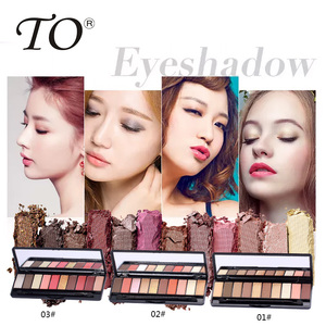 Soldes Exceptionnelles : <span class=keywords><strong>Palette</strong></span> de Fards à Paupières 10 Couleurs Imperméables et Illuminateurs – Maquillage des Yeux pour Femmes - Product Image 4