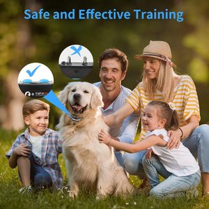 Collier de dressage pour chien E-Collar, étanche, rechargeable, en nylon, moderne et élégant, avec vibration et bip pour chiens - Product Image 2