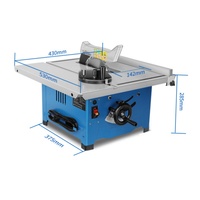 Scie à table multifonctionnelle pour usage domestique, machine à bois combinée pour coupes à 45 degrés, idéale pour les bancs de travail en bois