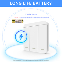 Module d'interrupteur sans fil étanche SIXWGH RF 433Mhz pour éclairage LED et lampes, contrôleur mural à distance domestique 2 canaux 10A 110V-220V