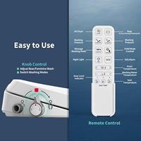 Abattant de toilette intelligent en forme de V (TE001-116) - Fonction bidet, siège chauffant et nettoyage automatique