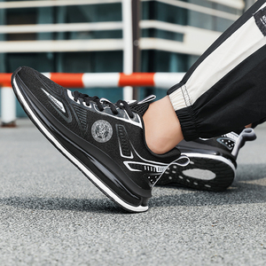 Chaussures de sport décontractées pour hommes, légères, confortables, antidérapantes, semelle résistante à l'usure, design absorbant les chocs, à lacets, souples - Product Image 3