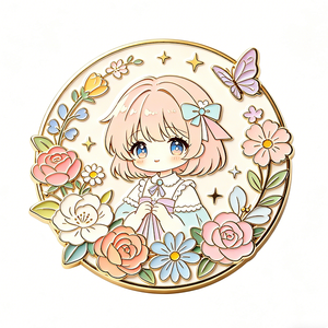Personnage de dessin animé personnalisé en émail dur sur le thème de l'amour pour la remise des diplômes, le Nouvel An, l'anniversaire, cadeau promotionnel de collection - Product Image 3