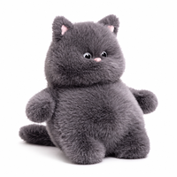 Jouets en peluche populaires pour animaux de compagnie, en coton PP, brodés, super doux, mignons, en forme de chat, 40/50/60 cm, promotion en gros, durables