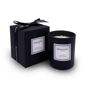 wedding favors golden supplier for bath and body works white label with wood wick black glass scented candle
