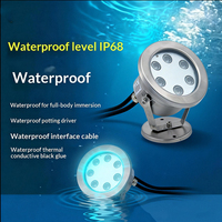 Projecteur LED RGBWW DMX 36W IP68 en acier inoxydable pour fontaine et piscine, télécommandé, pour extérieur, idéal pour les jeux d'eau - Vente en gros