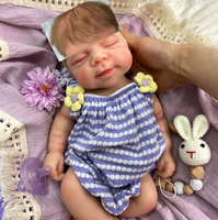 Poupée Bébé Reborn Réaliste en Silicone pour la Guérison des Douleurs, le Confort Émotionnel, Nouveau-né Réaliste à Bouche Ouverte 18 pouces, Pascale Muneca pour Compagnon