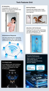 Vitrina Holográfica 3D de 86 Pulgadas con Forma de Cápsula, Tamaño Humano, con Interacción Táctil por IA, Holo Tube, para Publicidad - Product Image 5