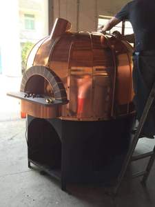 Wood Gas Electric Fired Commercial Electric <strong>Brick</strong> 16-inch Outdoor Copper Pizza Oven