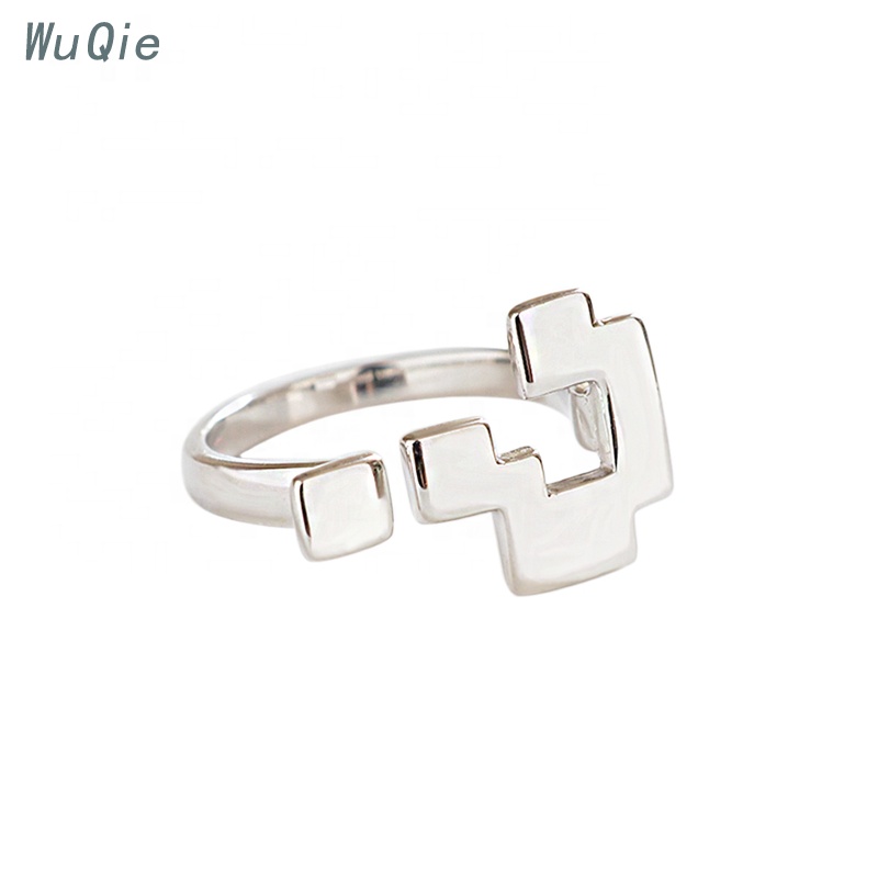 Wuqie 2020 Erklärung Trendy Ringe Sterling Silber Schmuck Chic Moderne Frage Mark Finger Ring