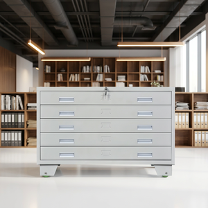 Engineering A0 Size Steel Base-mounted Map Cabinet Drawing <b>File</b> Cabinet <b>Drawer</b>-type Customized Base-mounted Map Cabinet - Product Image 2