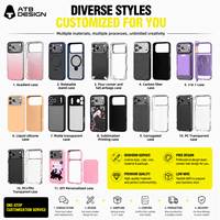 Étui de protection haut de gamme ATB Premium Armor avec support réglable pour iPhone 17 18 Pro Max – Coque de téléphone magnétique antichoc intelligente