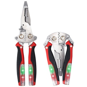 Key plate stainless steel thickened folding with measuring pen <b>wire</b> stripping pliers electrician stripping line winding special - Product Image 5