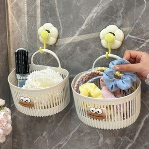 <strong>Plastic</strong> <strong>Basket</strong> Multi-functional Kitchen Bathroom Small Hanging Wall Shelf <strong>Plastic</strong> Storage <strong>Basket</strong> - Product Image 3
