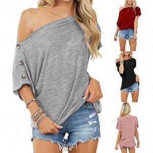 Design Ladies Black Off-Shoulder T-<b>Shirt</b> Casual Knitted Sleeveless for Women Breathable Design - Product Image 1