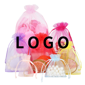 Sacs en organza <span class=keywords><strong>beige</strong></span>, sacs en tissu transparent pour cadeaux de <span class=keywords><strong>mariage</strong></span>, <span class=keywords><strong>pochette</strong></span> à bijoux avec cordon de serrage, choisissez votre combinaison de couleurs - Product Image 5