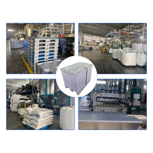 Respectueux de l'environnement en plastique réutilisable pliable manchon de palette Pack boîtes pliable conteneur <span class=keywords><strong>Polybox</strong></span> avec couvercle - Product Image 6