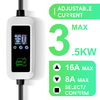 Chargeur EV portable de haute qualité Mode 2, vente en gros, chargeur intelligent IP66 avec prise GB/T 2 et lumière LED, compatible avec BYD