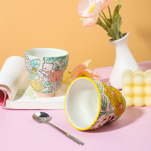 INS Style Cute Cartoon Animals Porcelain Coffee Mugs 200ml Cute Gift Mug Dishwasher & Microwave Safe Milk <b>Cereal</b> Mugs - Product Image 2