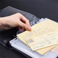 Fundas Protectoras Transparentes para Hojas A4 y B5, con Solapa, Bolsillo Único, Carga Lateral, de Polipropileno, para Archivar Documentos