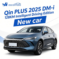 Voiture à conduite intelligente 2025 DM-i 128KM pour B-Y-D Qin Plus, berline hybride rechargeable à faible consommation de carburant, véhicule familial