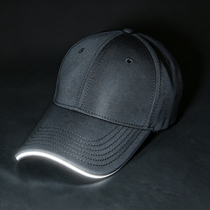 Gorra de Béisbol de 6 Paneles con Visera Curva Reflectante, Secado Rápido, Poliéster/Algodón, Logotipo Personalizado, Deporte al Aire Libre, Seguridad Nocturna - Product Image 4