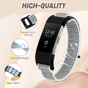 Vente directe d'usine, bracelet de <span class=keywords><strong>montre</strong></span> <span class=keywords><strong>en</strong></span> nylon sport pour <span class=keywords><strong>Fitbit</strong></span> Charge 2, bracelet de remplacement pour hommes et femmes - Product Image 3