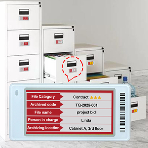 Placa de Identificación de Escritorio con Pantalla de Tinta Electrónica NFC+ePaper, Etiqueta Electrónica de Estante con Monitoreo de Eficiencia Energética para Etiquetas de Nombre - Product Image 1