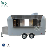 Remorque alimentaire intelligente en acier inoxydable Qingfeng pour bonbons et chips, certifiée CE, taille/couleur personnalisables, multi-tension (110V/220V/240V)
