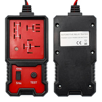 Testeur de relais automobile 12V avec pinces crocodiles, vérificateur universel de relais de voiture, outil de diagnostic de batterie automobile avec sac de rangement