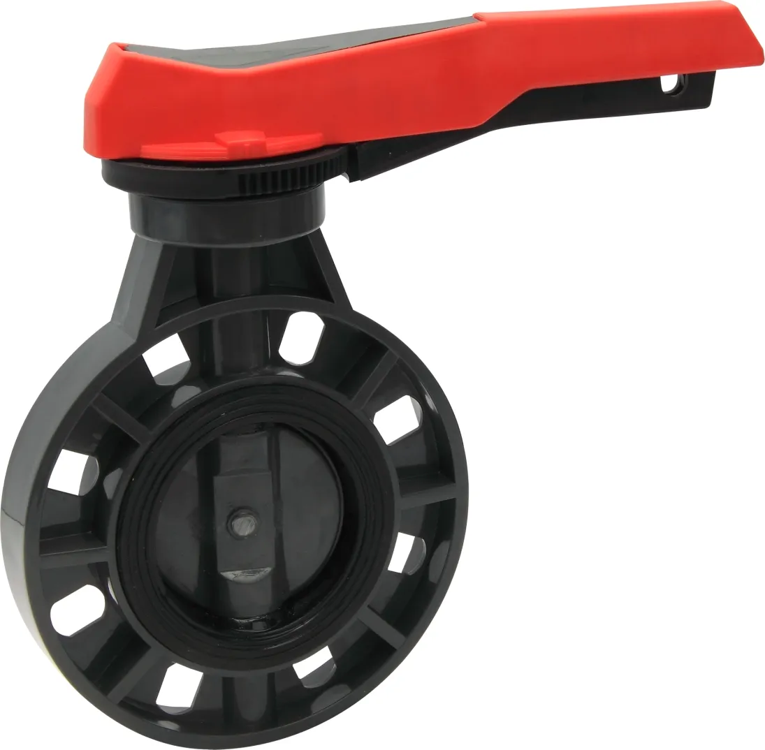 High Quality Valve PVC Black All Size Available Plastic Butterfly Valve
