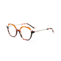Montures de lunettes en acétate tendance unisexe, style rétro géométrique, transparentes, colorées, vente en gros