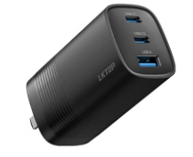 Cargador Rápido GaN LKTOP de 67W (Negro) - Cargador Compacto de 2 Puertos USB-C PD 3.0 PPS para Laptop/Teléfono/Tablet - Product Image 2