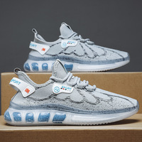 Chaussures de sport pour hommes, légères, tendance, en tricot volanté, personnalisables, pour l'été.