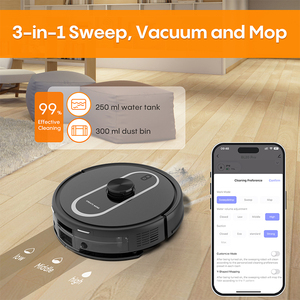 Aspiradora Robótica Bagotte con Autovaciado en Húmedo y Seco, 4000Pa de Succión, Control por Aplicación, para Uso Doméstico - Product Image 3
