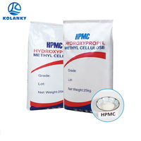 HPMC Hydroxyéthylméthylcellulose en poudre blanche, marque KOLANKY, pureté 99%, agents auxiliaires de revêtement, qualité industrielle, pour l'eau