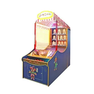 Hotsale Coin Operated Games Crazy Clown Throwing Ball Amusement Machine for Adult and Kids FEC