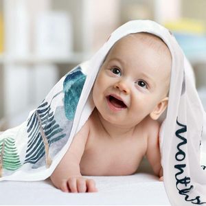 Flannel Fleece Growth Photo <b>Milestone</b> <b>Blanket</b> Newborn Monthly 100% Polyester 400TC Anti-Pilling All-Season Soft Warm - Product Image 4