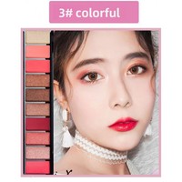 Palette de fards à paupières 10 couleurs, tons terreux nacrés, fini mat, maquillage nude, waterproof, style coréen, application facile