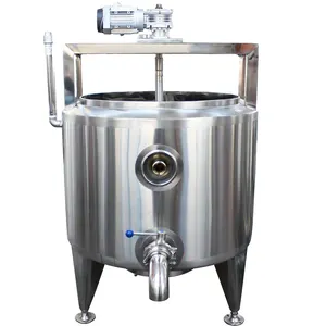 Small Scale Automatic Mozzarella Cheese Vat Margarine Press Cheese Whey Cutting Mixing In Milk Processing Plant