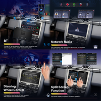 Podofo 8 ''Android Car Stereo 2 + 64G Wireless Carplay/Android Auto GPS/WiFi/BT/FM/RDS pour Porsche Cayenne/911/Boxster/ 2005-2012