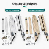 Glissière de table extensible dissimulée à structure renforcée, rail de tiroir robuste pour marques d'armoires