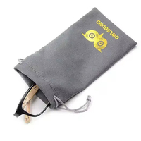 Pochette d'emballage pour lunettes en microfibre douce 9*18cm, personnalisable avec logo OEM, vente chaude usine, haute qualité, pour lunettes de soleil et de lecture