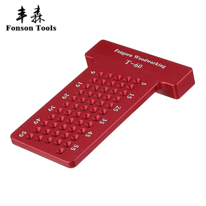 Calibrador <span class=keywords><strong>de</strong></span> marcado <span class=keywords><strong>de</strong></span> aleación <span class=keywords><strong>de</strong></span> <span class=keywords><strong>aluminio</strong></span>, <span class=keywords><strong>regla</strong></span> <span class=keywords><strong>de</strong></span> orificio para carpintería, buena calidad - Product Image 1