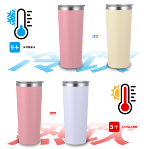 Qianchuan Stainless Steel Tumbler 22oz Insulated Travel Coffee Cup Slim Straight Body Custom Color Portable - Product Image 4