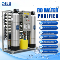 Système de purification d'eau de qualité industrielle 2000L/H avec cadre en acier inoxydable, machine de traitement d'eau par osmose inverse à 7 étapes avec UV