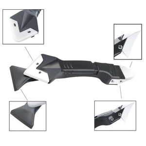 Herramienta de Limpieza de Ventanas 5 en 1 de Silicona y Plástico Metálico, Duradera, para Remover Sellador, Organizador de Calafateo, Raspador - Product Image 2