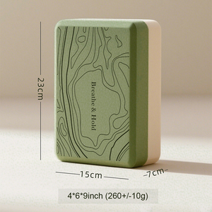 Bloque de Yoga Personalizado con Logotipo, 260g, 369 Pulgadas, para Ejercicio, Entrenamiento, Gimnasio, Antideslizante, de EVA, Marrón, Accesorios de <span class=keywords><strong>Pilates</strong></span> - Product Image 2