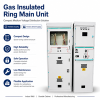 Gabinete de interruptores anulares inflables de calidad premium OEM ODM, aislado con gas SF6, RMU, estándar IEC para distribución de energía